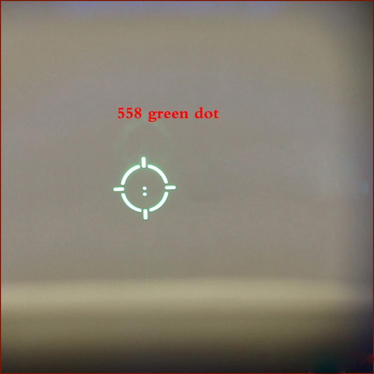 NEW 558 Holographic Red Green Dot Sight Tactical Rifle Scope TAN